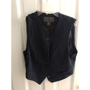 Black Button Up Vest